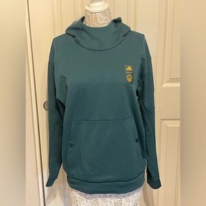 adidas 2023 Men’s LA Galaxy Travel Hoodie - Mystery Green Size Large
